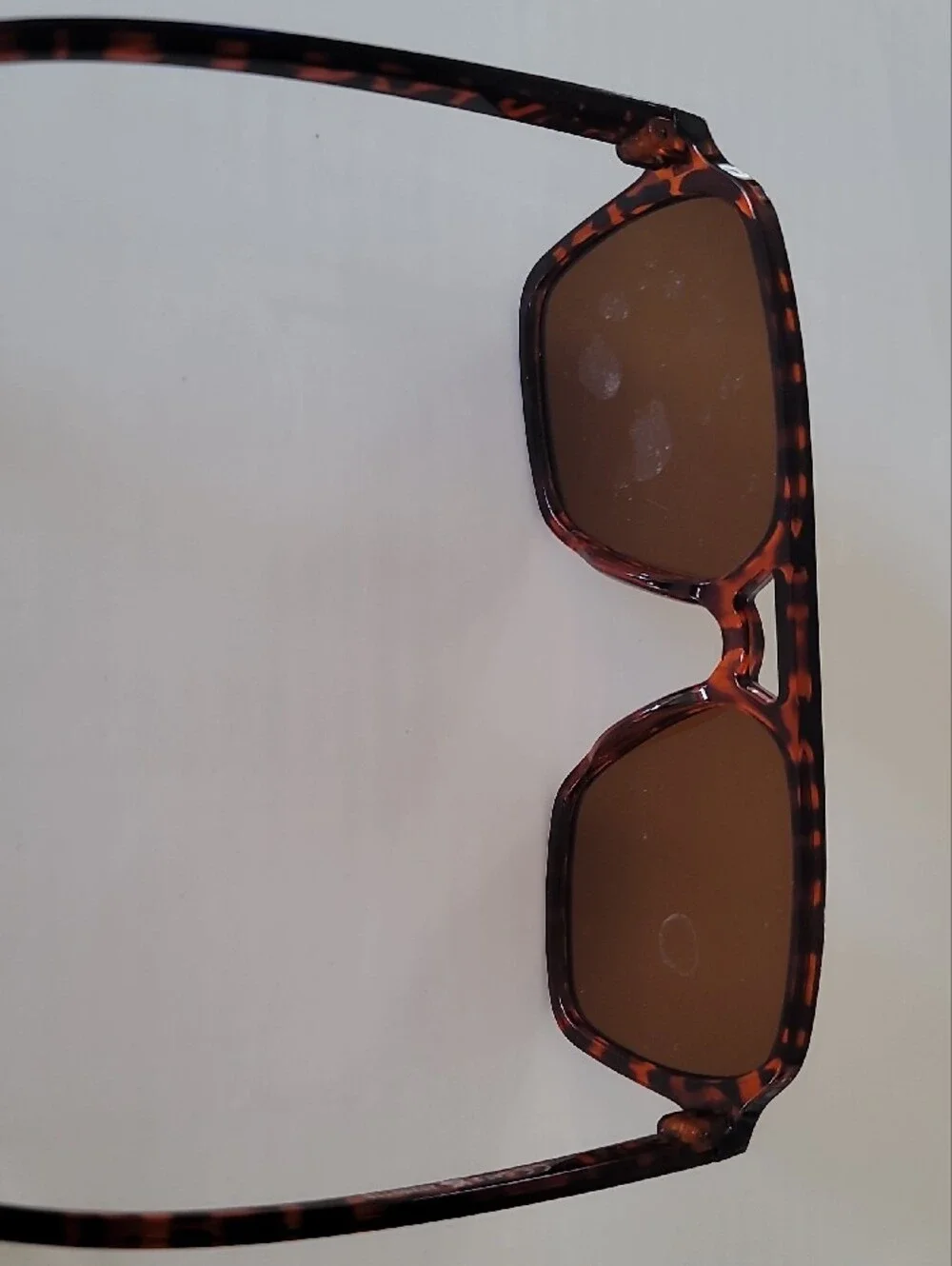 Tortoiseshell Square Sunglasses - Brown Lenses
